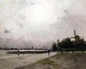 弗兰克 博格斯 : Windmill on the Coast, Holland